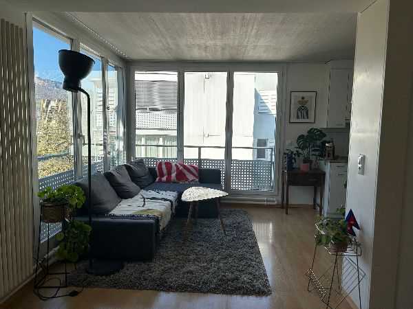 Unser Wohnzimmer - mit Sicht auf den Pilatus.