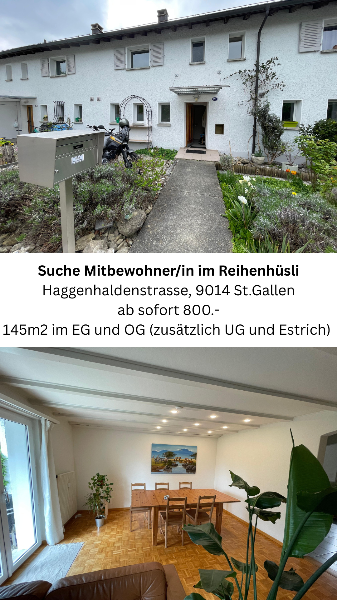15.5.2025 ab sofort, bis 31.07 (vlt verlängerbar) 850 st-gallen