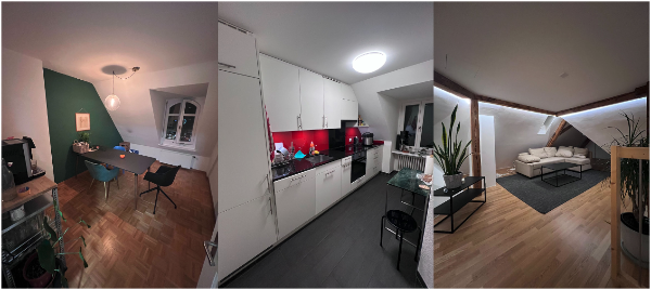 Esszimmer / Küche / Wohnzimmer (erster Stock)